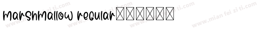 marshmallow regular字体转换
